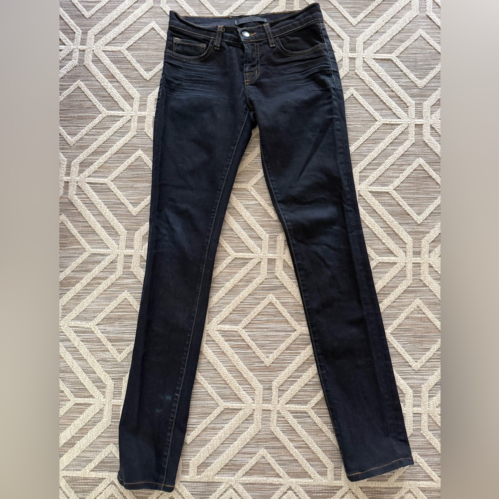 J Brand Women’s Dark Indigo Skinny Pencil Leg Jeans Low Rise 912 Y2K - Size 25